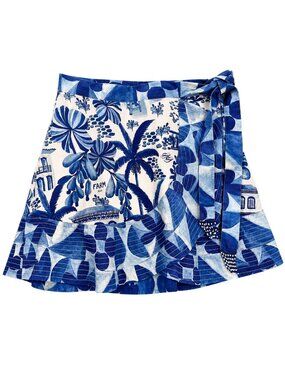 Farm Rio Blue & White Skirt
